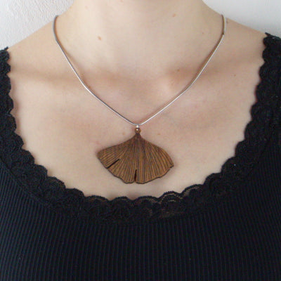 Halskette ginkgo