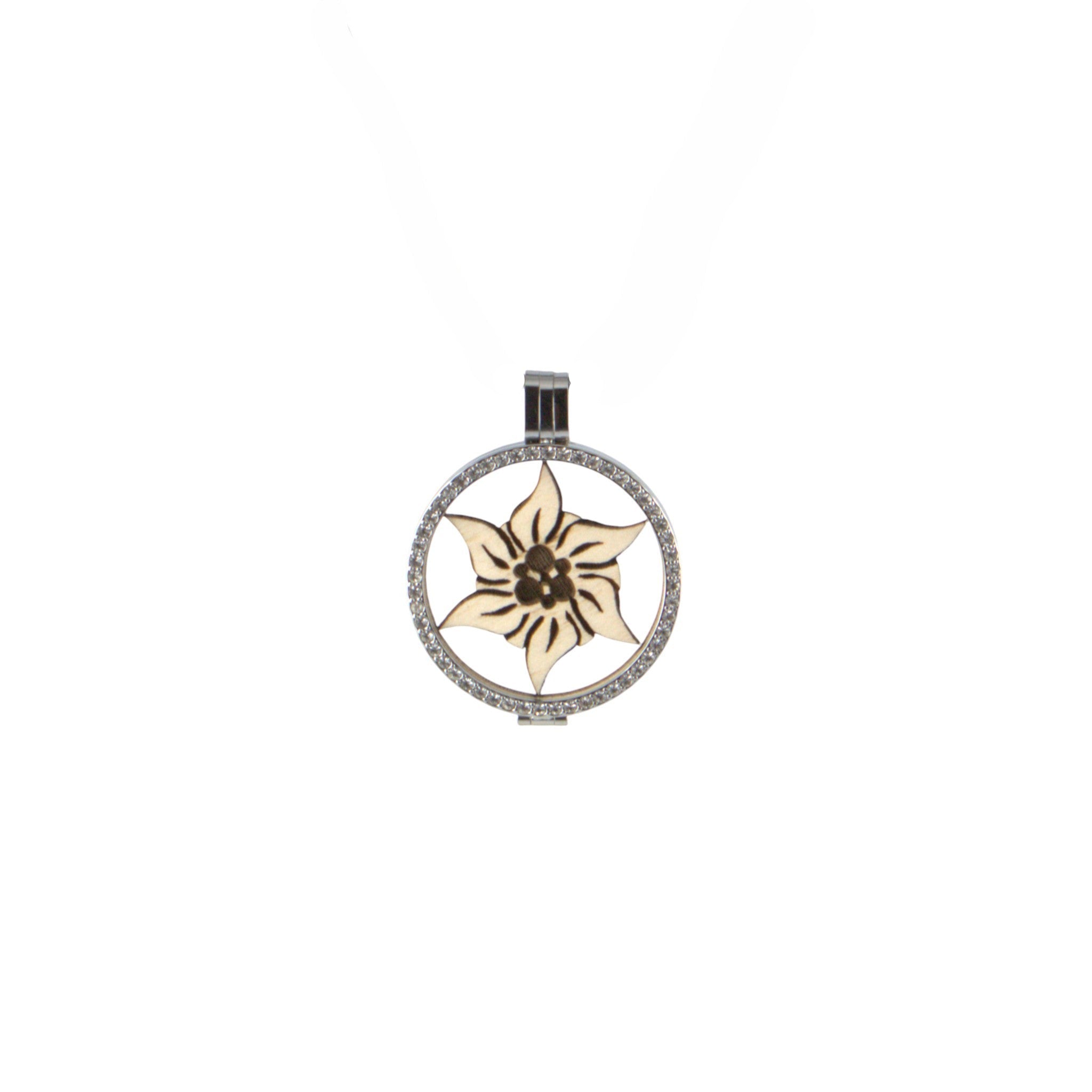 Coin mit Holzeinlage Edelweiss