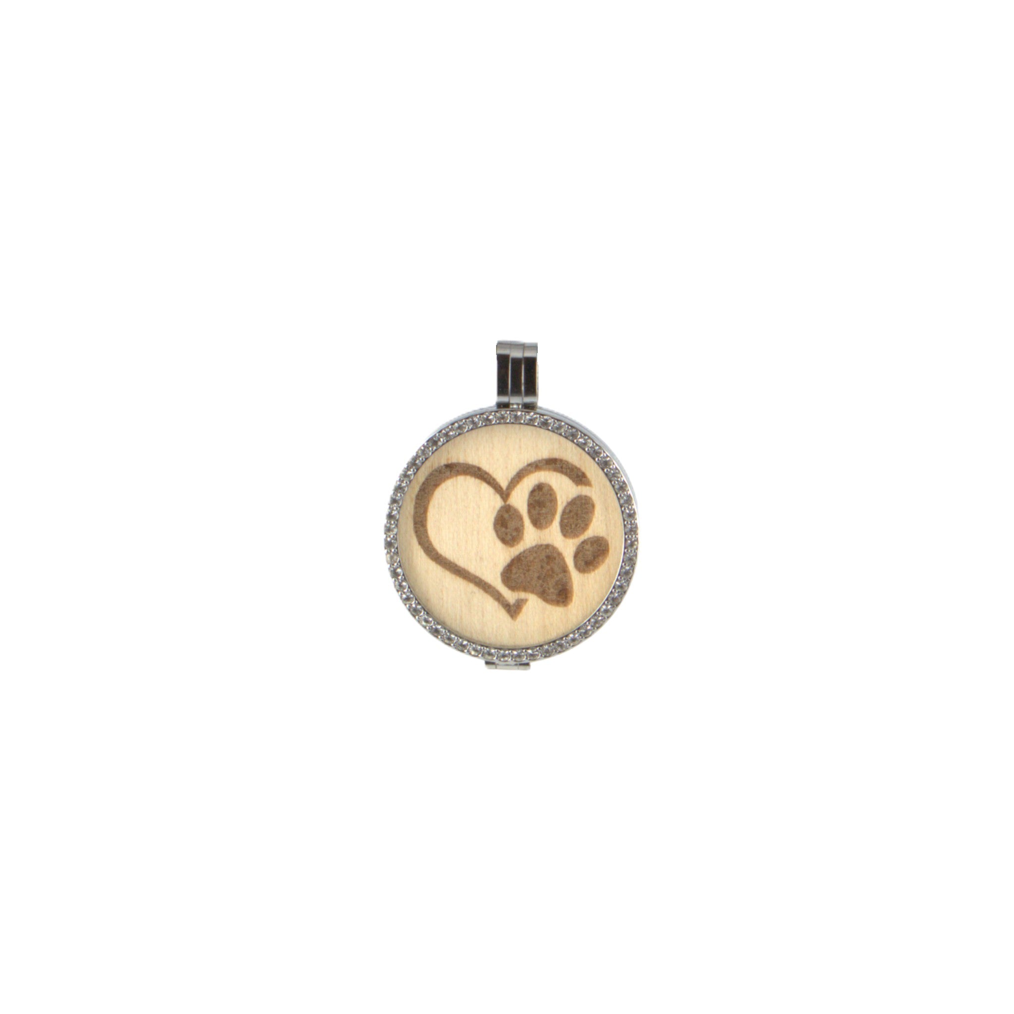 Coin mit Holzeinlage pata de perro