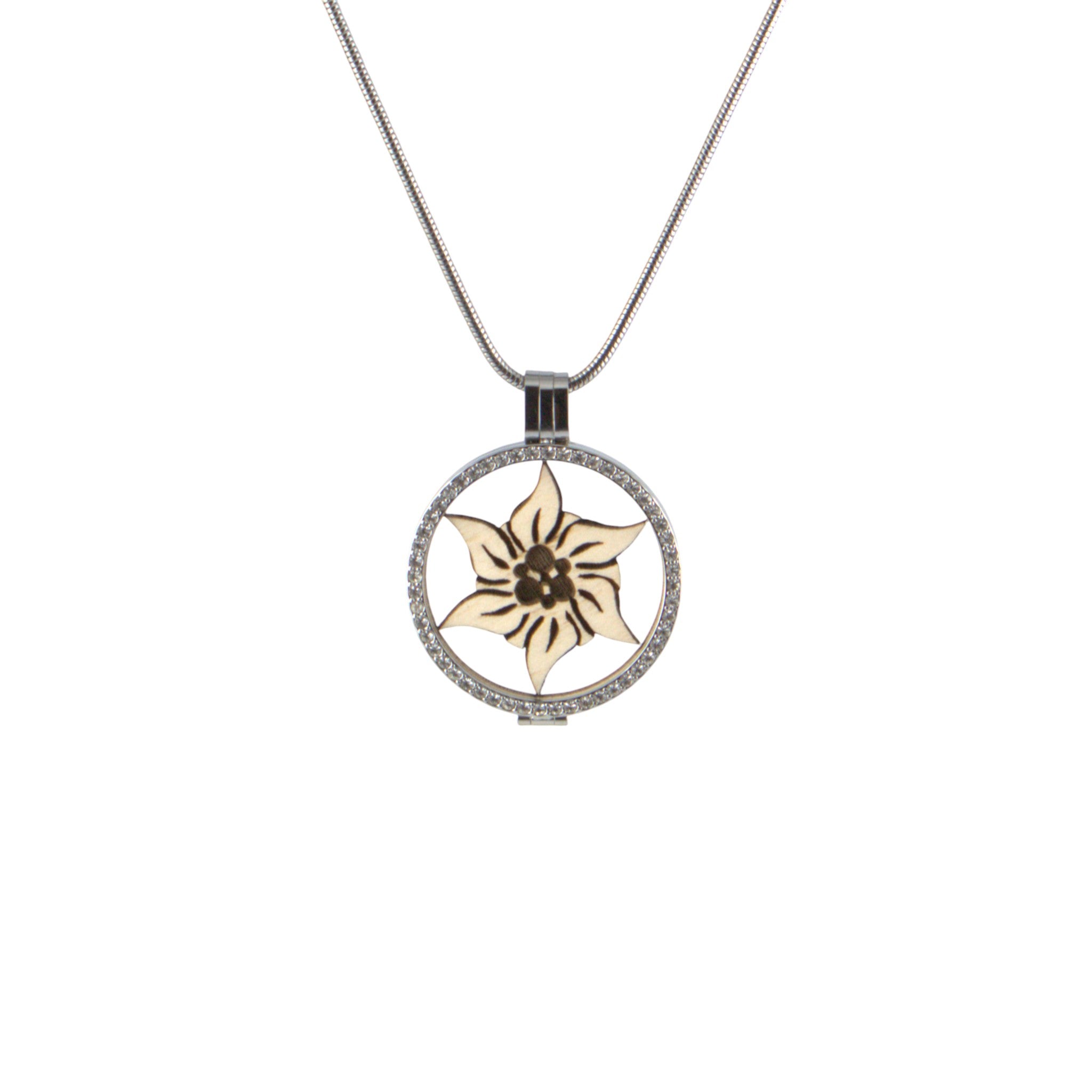 Coin mit Holzeinlage Edelweiss