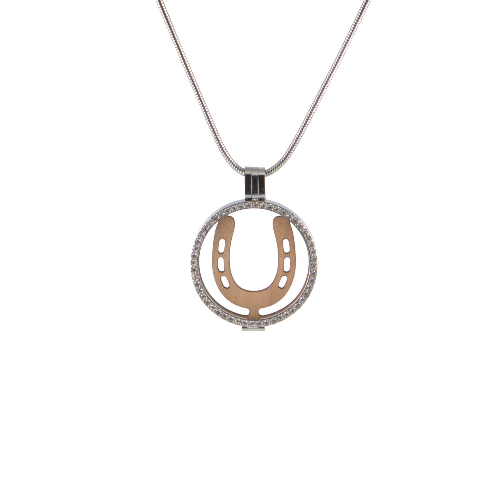 Coin mit Holzeinlage Hufeisen