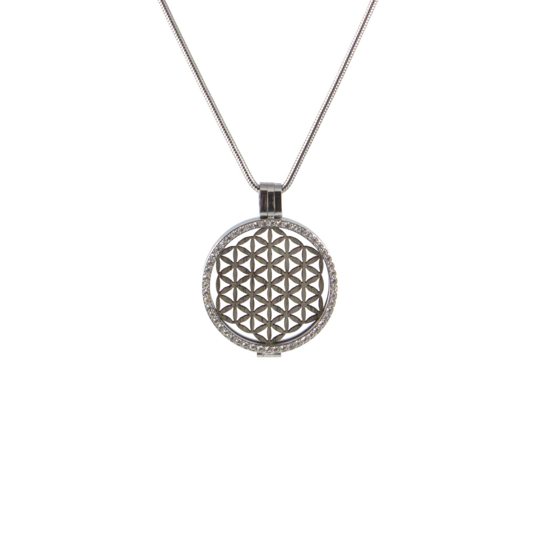 Coin mit Holzeinlage flor de la vida