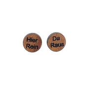 Ohrstecker Hier Rein Da Raus